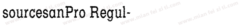 sourcesanPro Regul字体转换